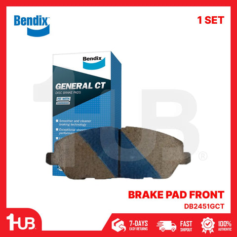 BENDIX BRAKE PAD MAHINDRA XYLO MPV 2015-18 FRONT DB2451GCT ( 1 SET )
