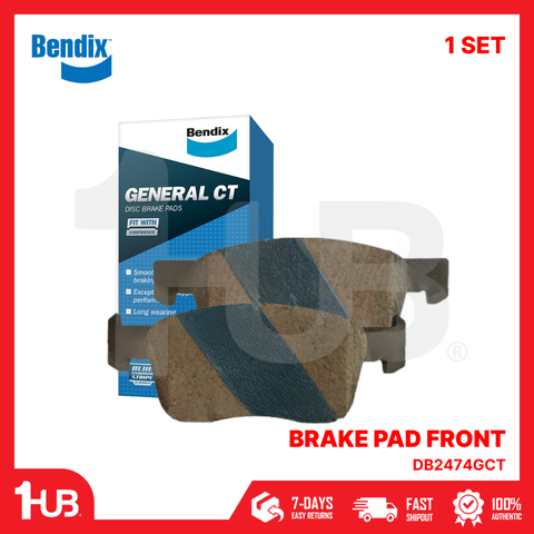 BENDIX BRAKE PAD CHEVROLET SAIL 2016-21 FRONT DB2474GCT ( 1 SET )