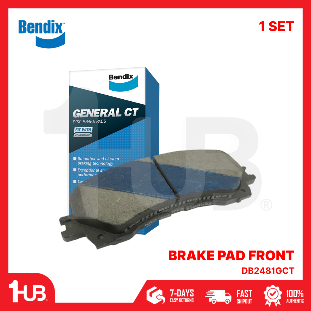 BENDIX BRAKE PAD CHEVROLET TRAILBLAZER , COLORADO 2018-22 FRONT DB2481GCT ( 1 SET )