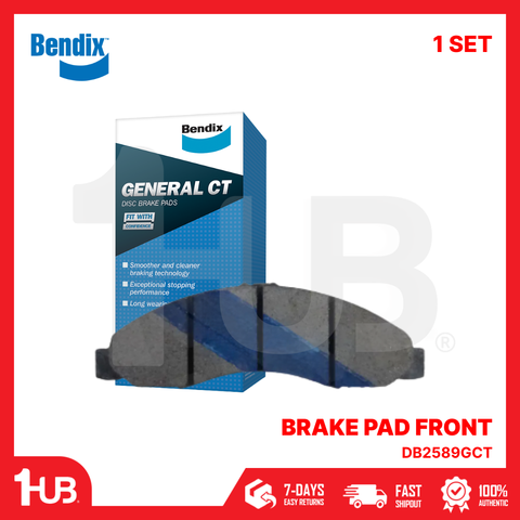 BENDIX BRAKE PAD ISUZU TRAVIZ 2020-22 FRONT DB2589GCT ( 1 SET )