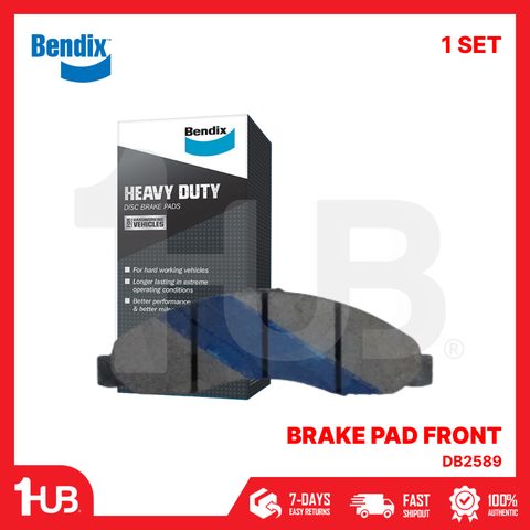 BENDIX BRAKE PAD ISUZU TRAVIZ 2020-22 FRONT MKT/HD DB2589 ( 1 SET )