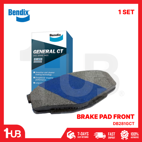 BENDIX BRAKE PAD TOYOTA CORONA , CRESSIDA 1981-88 FRONT DB281GCT ( 1 SET )