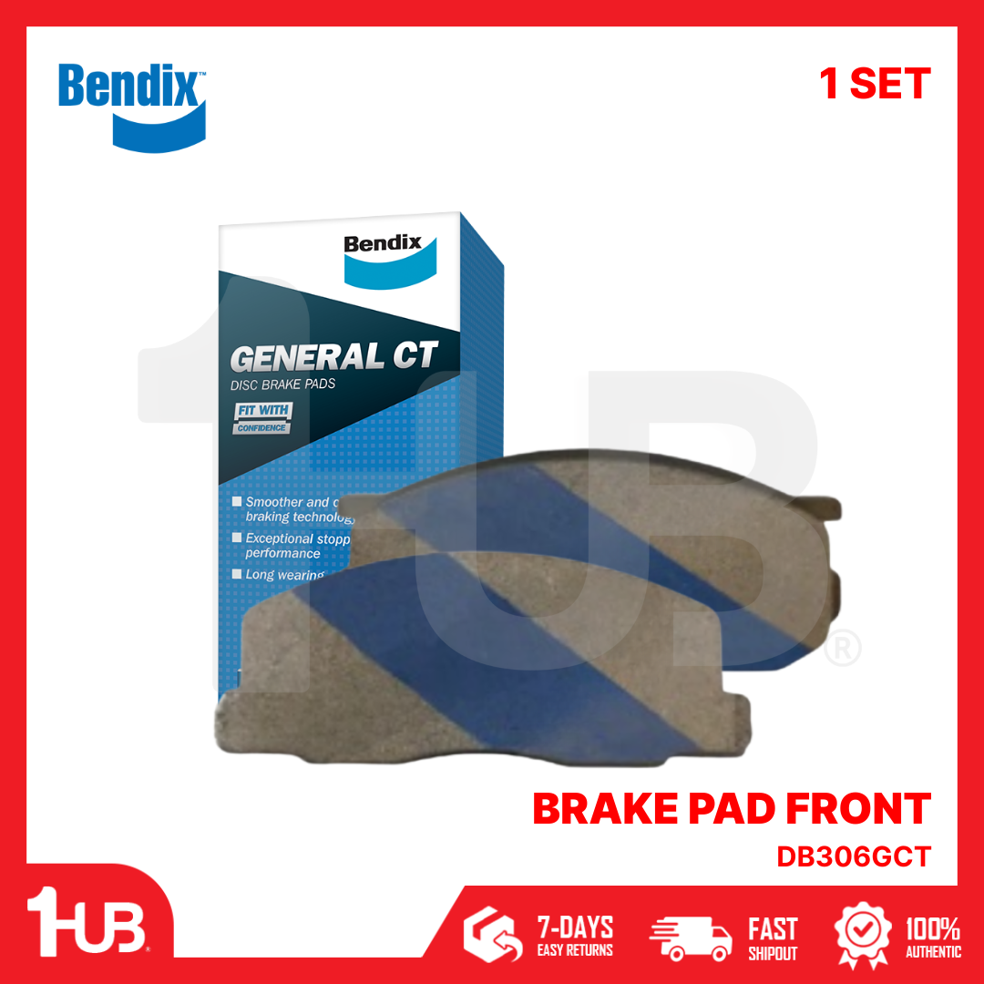BENDIX BRAKE PAD TOYOTA LITE-ACE 1989-91 / TAMARAW 1991-93 FRONT DB306GCT ( 1 SET )