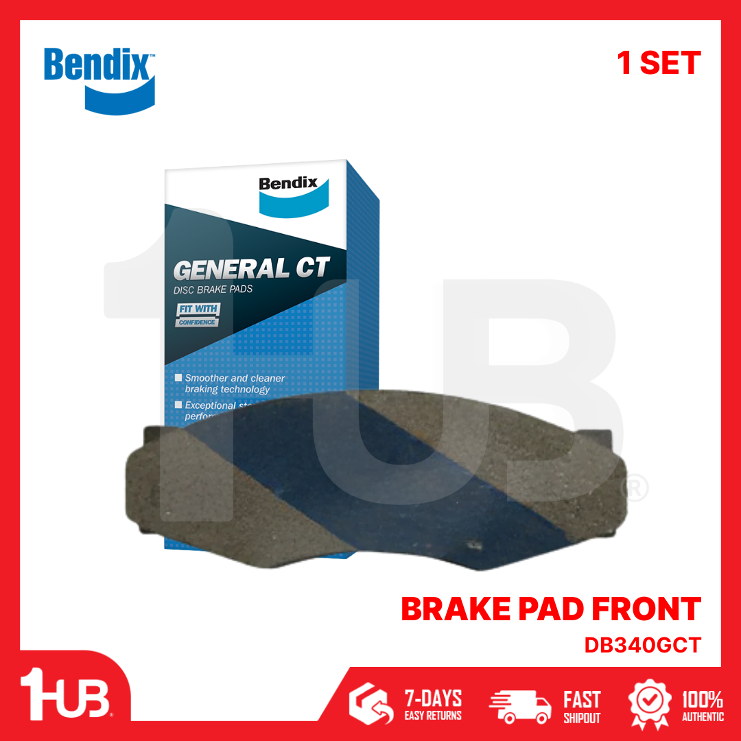 BENDIX BRAKE PAD A127K NISSAN BIDA DIESEL , URVAN ESCAPADE 1988-97 / PATHFINDER , PICK-UP , FRONTIER 4X2 1989-00 / PICK-UP 720 , CABSTAR SUBIC 1983-94 DB340GCT ( 1 SET )