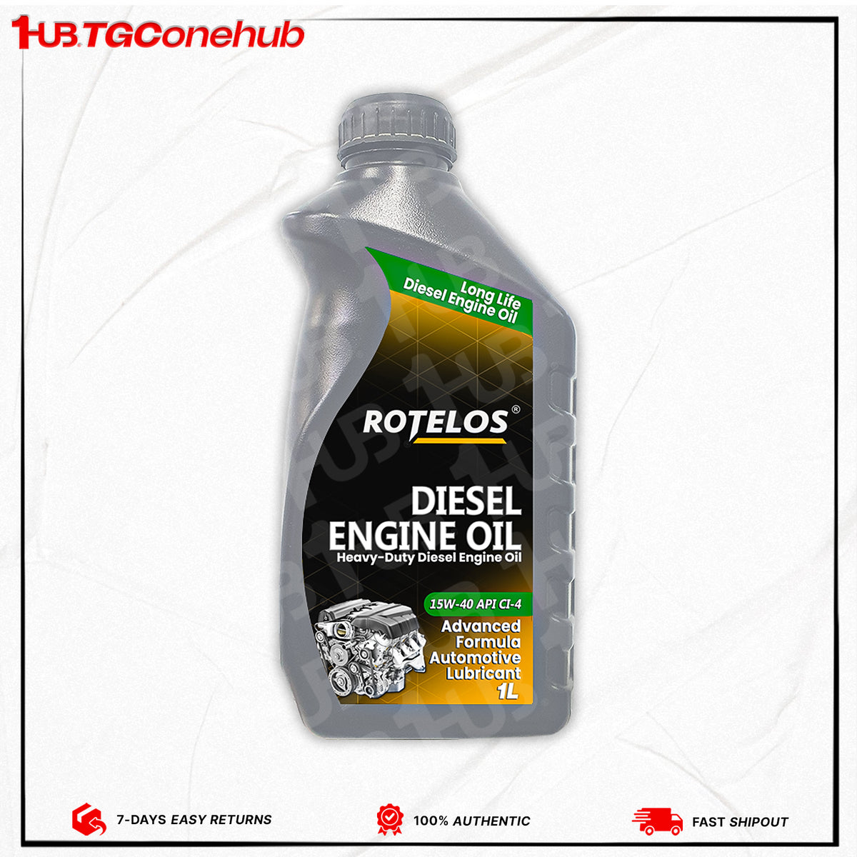 ROTELOS ENGINE OIL 15W 40 CI-4 1L