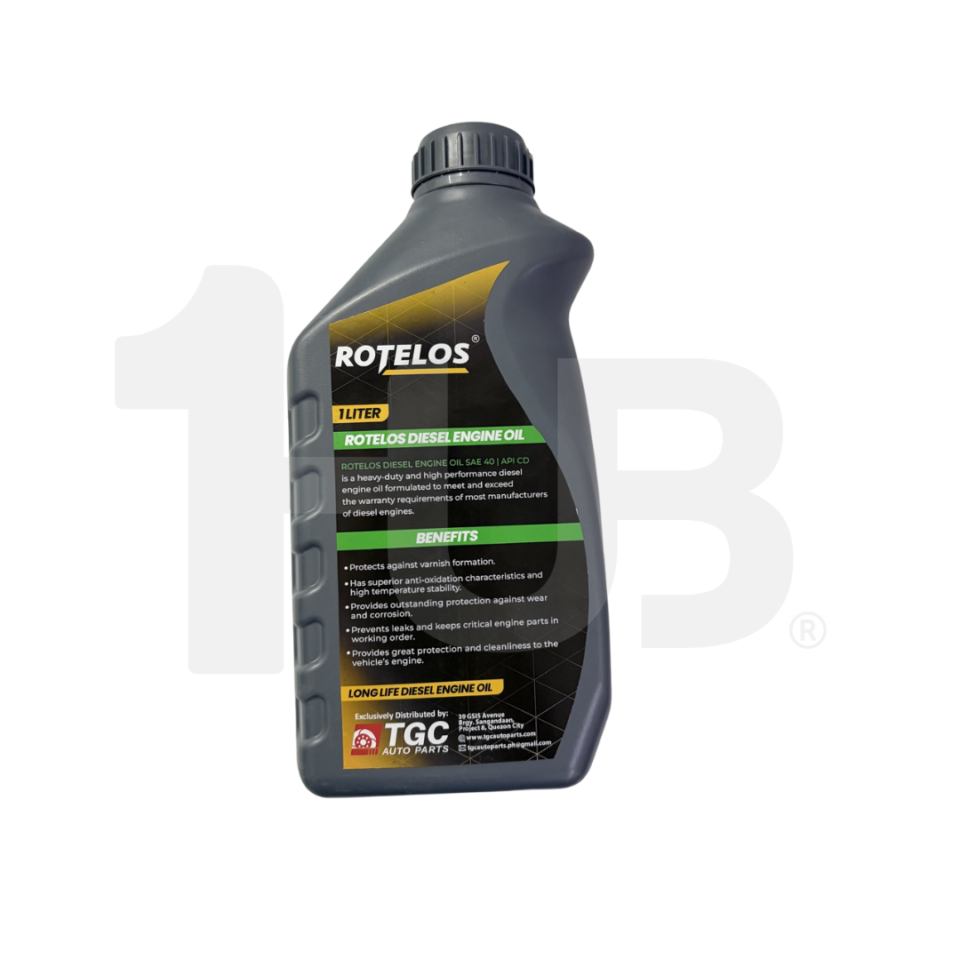 ROTELOS Heavy-Duty Diesel Engine Oil API CD SAE 40 1 Liter – Reliable Engine Protection for Diesel Vehicles