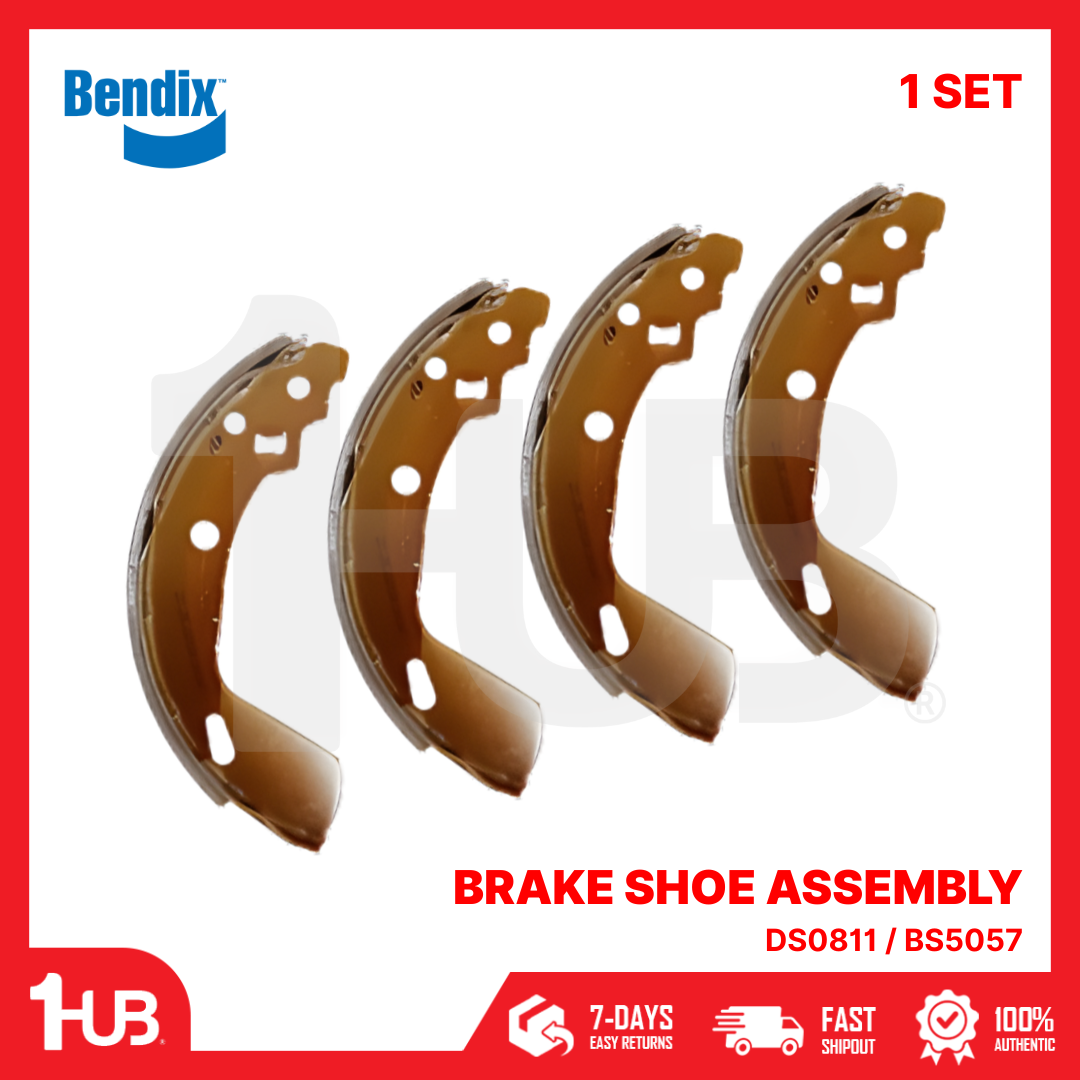 BENDIX BRAKE SHOE ASSEMBLY SUZUKI SWIFT 1.4 2012-16 / CIAZ 2016-22 DS0811 / BS5057 ( 1 SET )