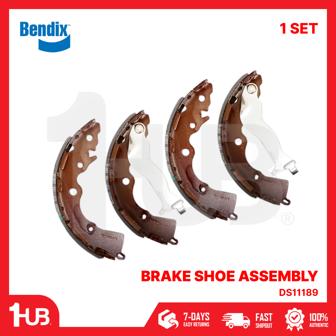 BENDIX BRAKE SHOE HYUNDAI ACCENT 2006-10 / KIA RIO 2006-10 / KIA RIO 1.4 DS11189 DS5014 / BS5014 ( 1 SET )