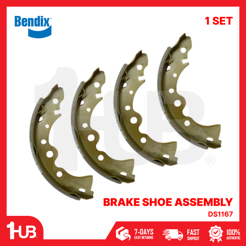 BENDIX BRAKE SHOE NISSAN SENTRA GX 2004-15 / MAXIMA 1987-89 DS1167 BS1598 ( 1 SET )
