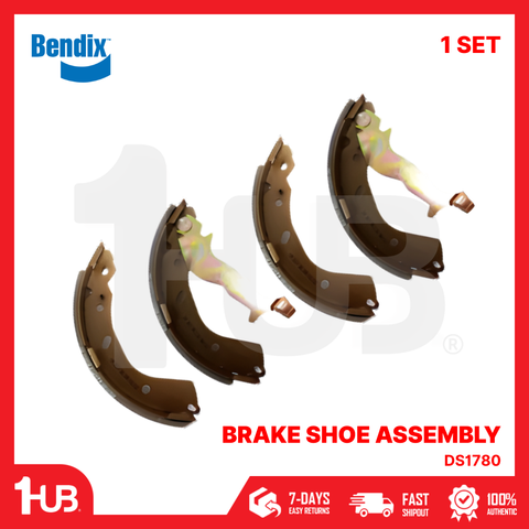 BENDIX BRAKE SHOE HYUNDAI GETZ 2006-11 DS1780 BS1780 ( 1 SET )