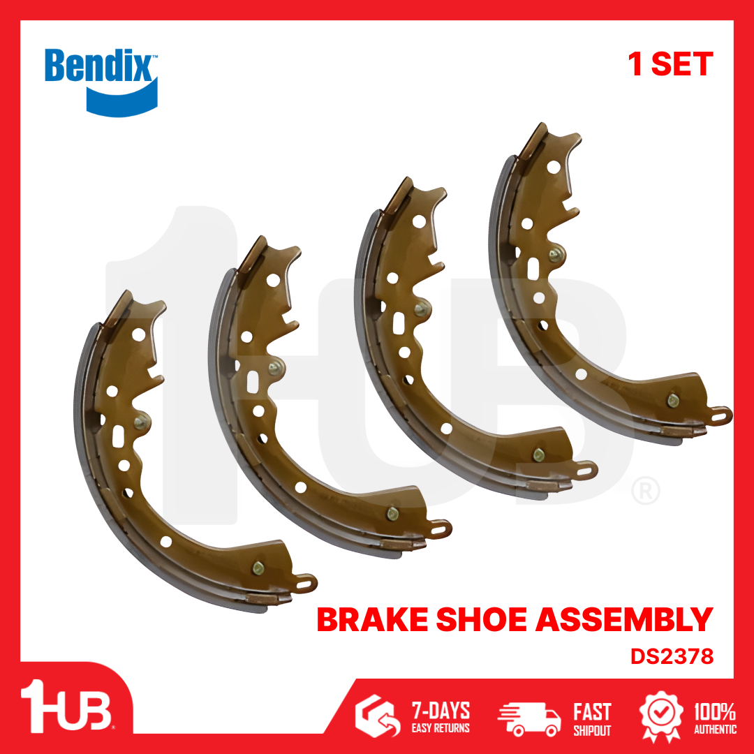 BENDIX BRAKE SHOE TOYOTA HI-ACE , GRANDIA 2005-15 DS2378 BS5007 ( 1 SET )