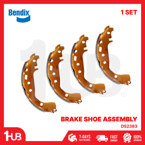 BENDIX BRAKE SHOE TOYOTA VIOS , YARIS 2008-15 DS2383 BS5004 ( 1 SET )