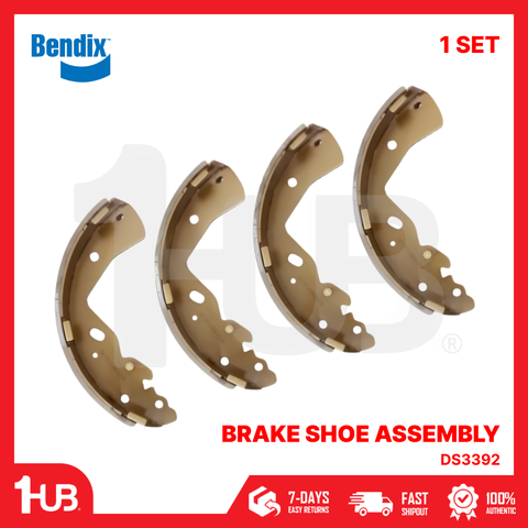 BENDIX BRAKE SHOE FORD RANGER 4X2 1999-08 DS3392 BS5023 ( 1 SET )