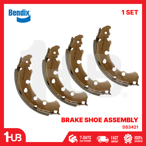 BENDIX BRAKE SHOE FORD FIESTA , MAZDA 2 2007-09 DS3421 BS5001 ( 1 SET )