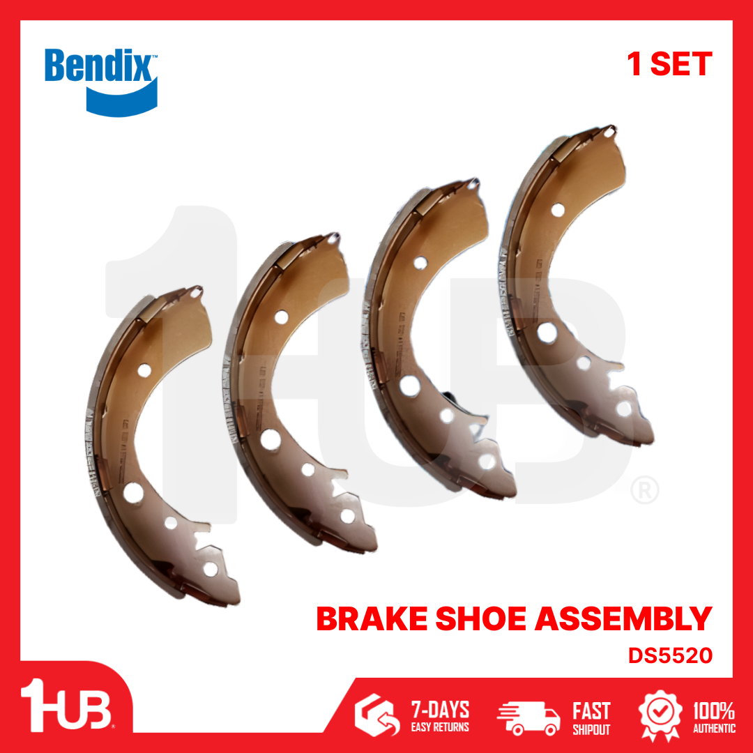 BENDIX BRAKE SHOE HONDA CIVIC ESI , VTI , VTEC3 1993-05 DS5520 BS1614 ( 1 SET )