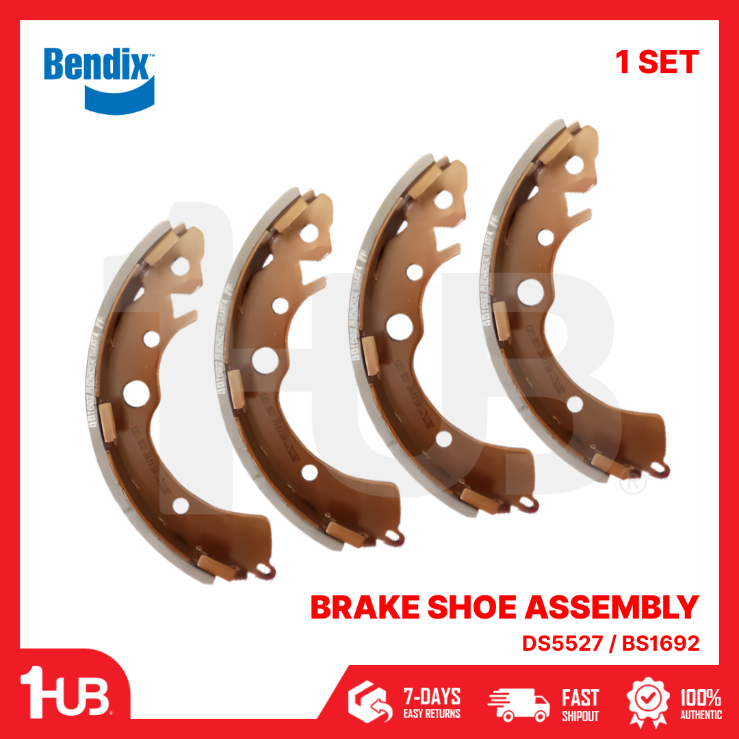 BENDIX BRAKE SHOE ASSEMBLY HONDA CITY (SUBSTITUTE) 2003-08 DS5527 / BS1692 ( 1 SET )