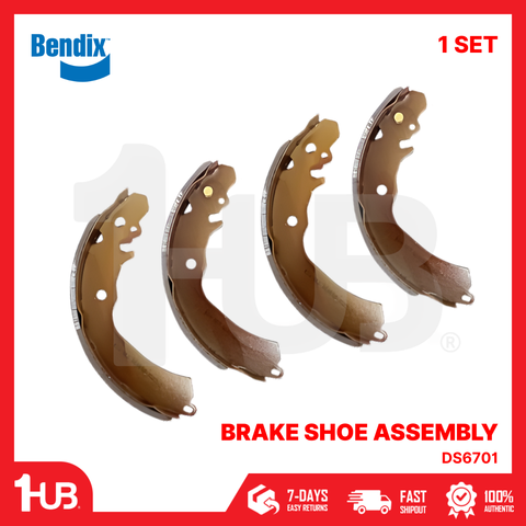 BENDIX BRAKE SHOE MITSUBISHI LANCER , GALANT 2.0 1990-92 DS6701 BS1699 ( 1 SET )