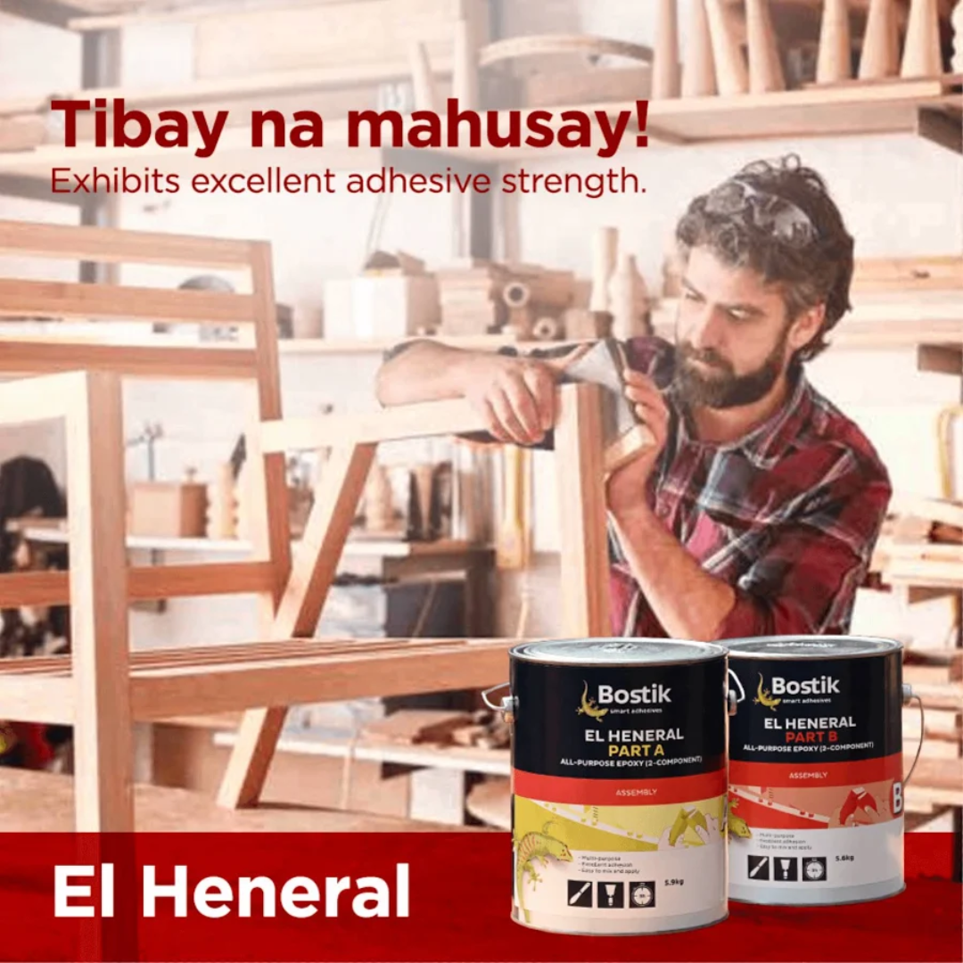 BOSTIK EL HENERAL ALL-PURPOSE EPOXY 2 COMPONENT - PART A & B
