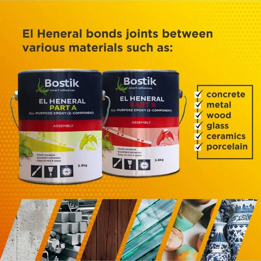 BOSTIK EL HENERAL ALL-PURPOSE EPOXY 2 COMPONENT - PART A & B