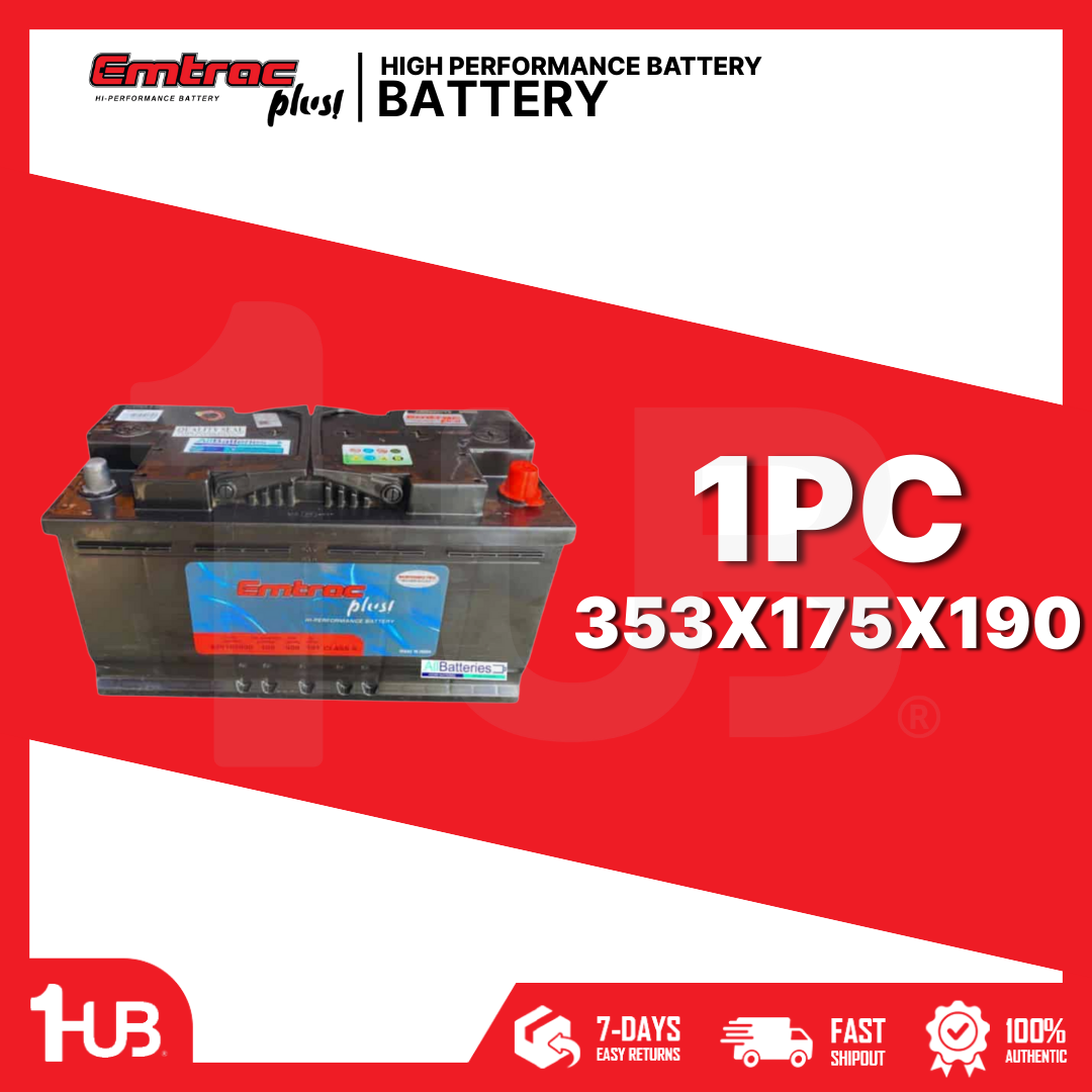 EMTRAC BATTERY DIN100 PLATINUM 100/181/900 353X175X190 ( 1 PC )