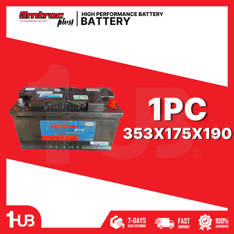 EMTRAC BATTERY DIN100 PLATINUM 100/181/900 353X175X190 ( 1 PC )