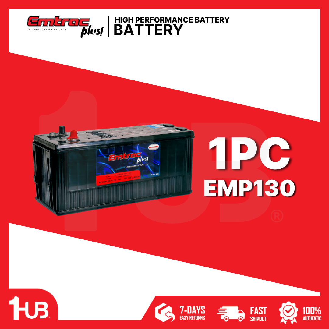 EMTRAC BATTERY N120/2D PLUS TRUCKBOOST 130/240/800 51 EMP130 ( 1 PC )