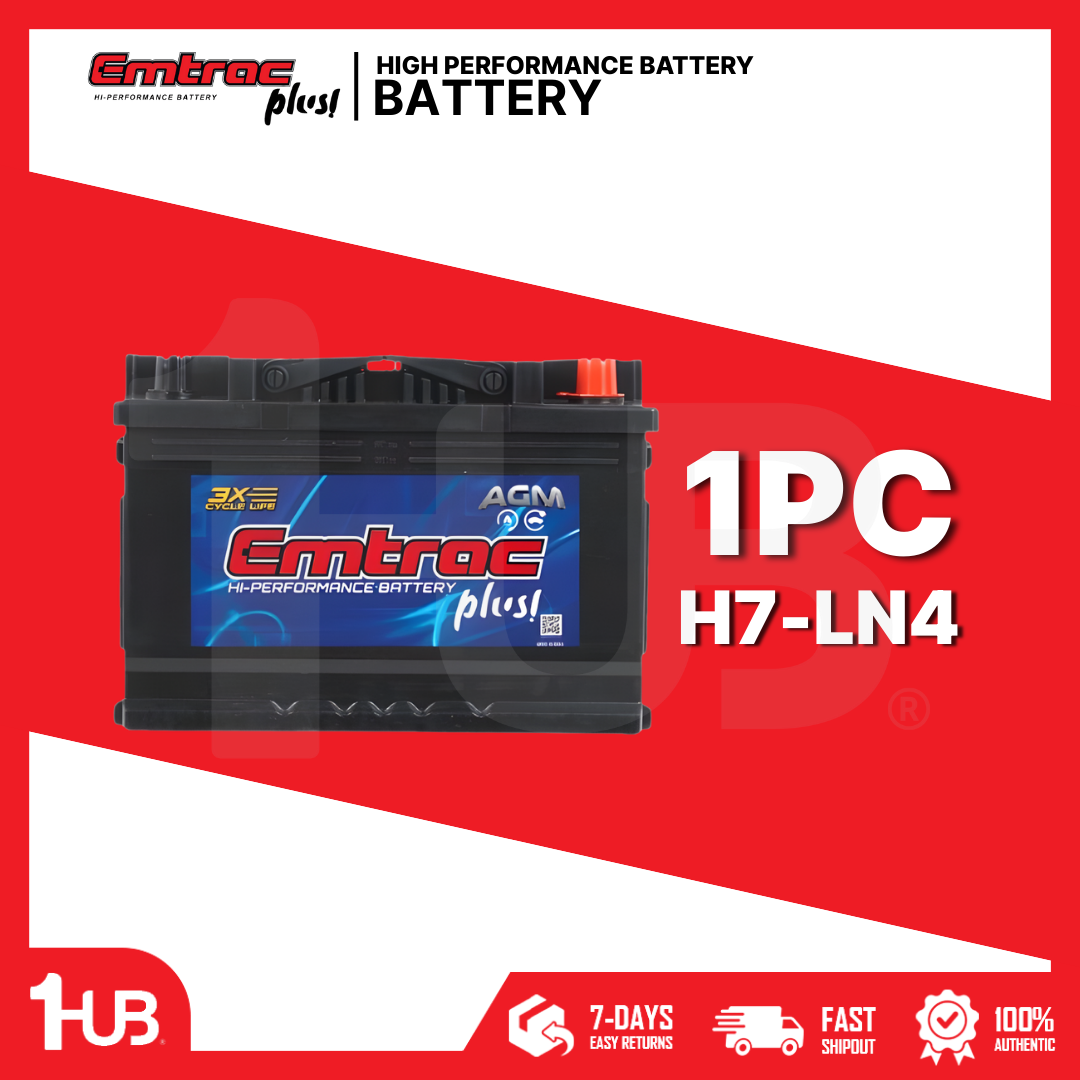 EMTRAC BATTERY PALLADIUM AGM DIN 80 H7-LN4/ DIN80 ( 1 PC )