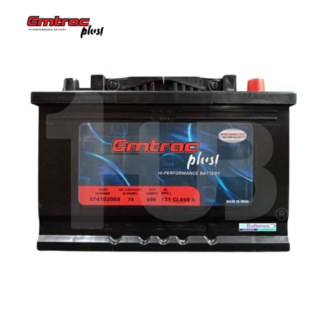 EMTRAC BATTERY Platinum 74/ 131/ 690 278X175X190 DIN74 ( 1 PC )