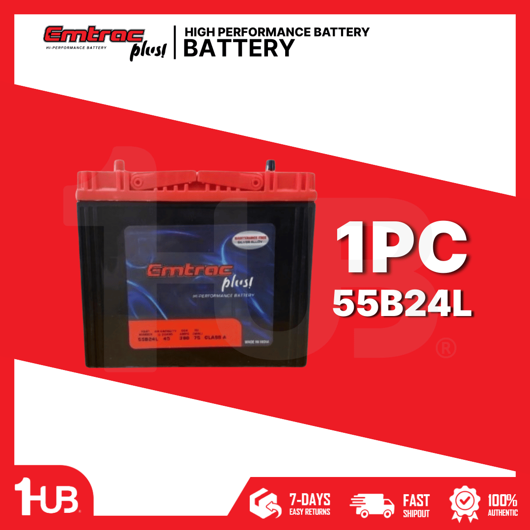 EMTRAC CAR BATTERY 1SNF / NS60L TITANIUM 55B24L ( 1 PC )