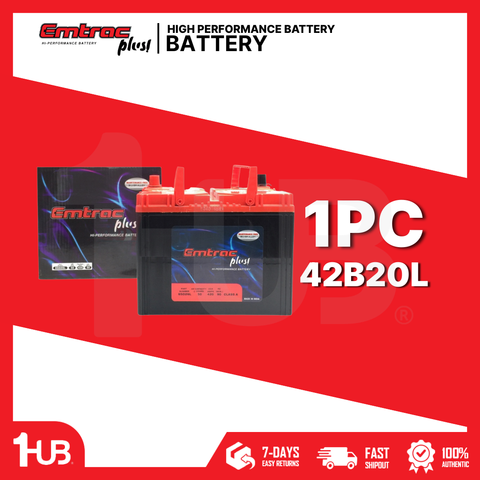 EMTRAC CAR BATTERY 2SMF CHROME REGULAR N50L / 65D26L ( 1 PC )