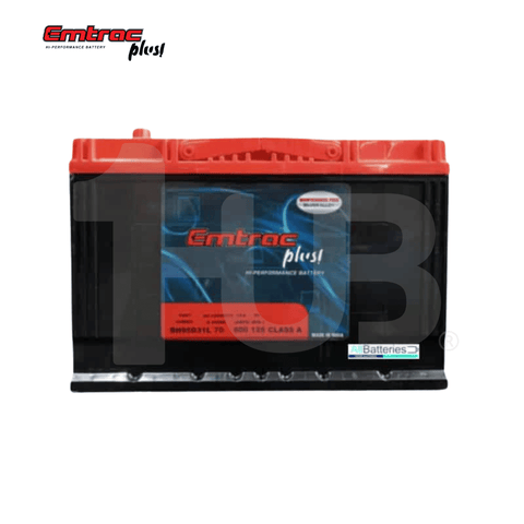 EMTRAC CAR BATTERY 3SMF CHROME 95D31L ( 1 PC )