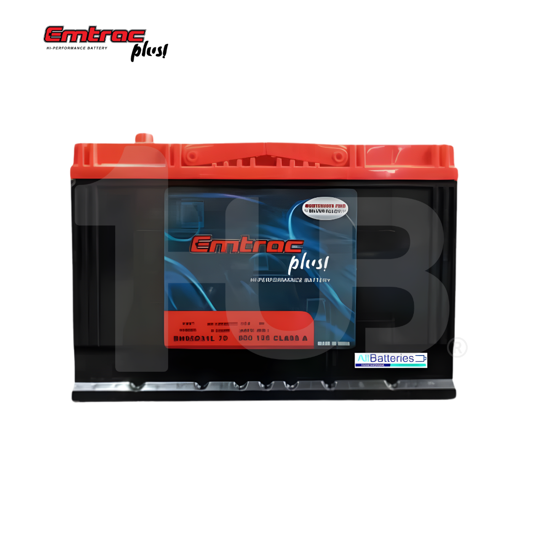 EMTRAC CAR BATTERY CHROME N70R/3SM REVERSE BH95D31R ( 1 PC )