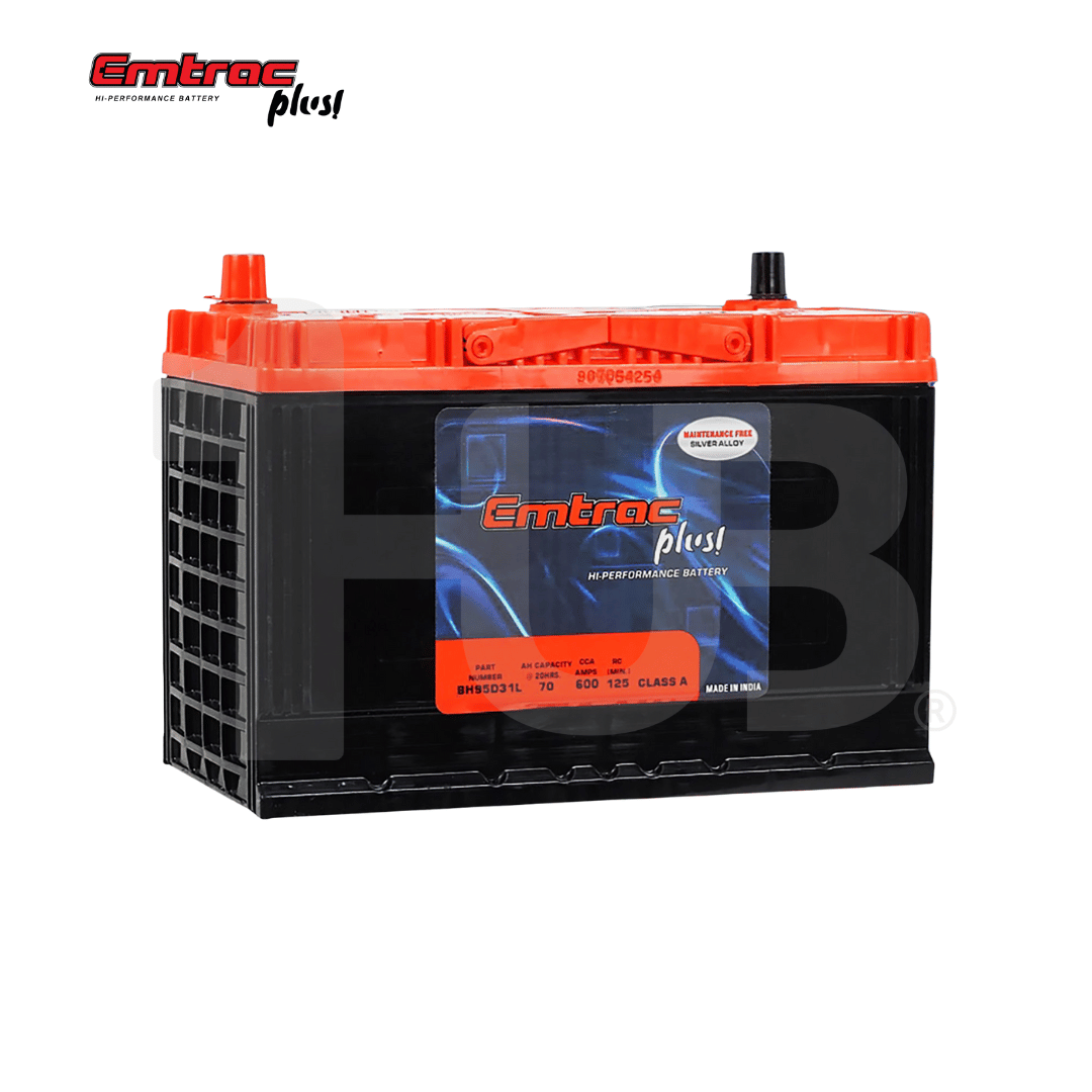 EMTRAC CAR BATTERY CHROME REVERSE NS40 ( 1 PC )