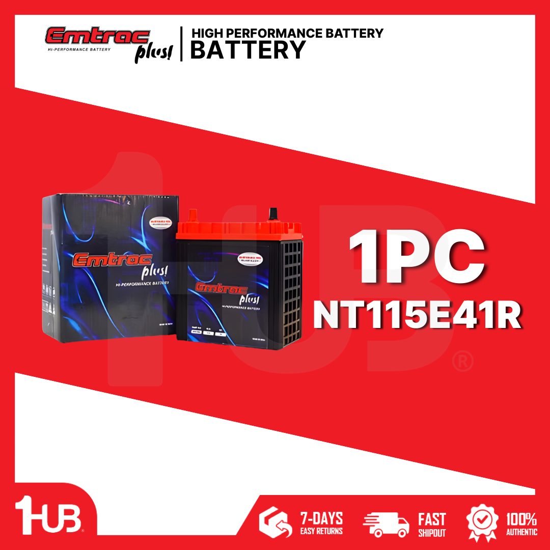 EMTRAC CAR BATTERY N100/6SM TRUCK BOOST SERIES NT115E41R ( 1 PC )