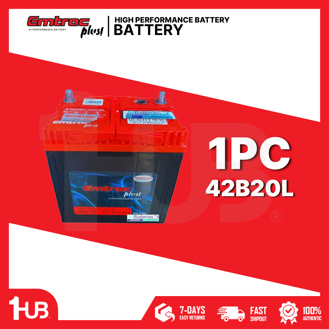 EMTRAC CAR BATTERY NS40L TITANIUM 42B20L ( 1 PC )