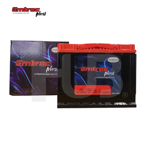 EMTRAC CAR BATTERY NS50 TITANIUM (MAINTENANCE FREE) BH85D23L ( 1 PC )