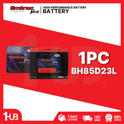 EMTRAC CAR BATTERY NS50 TITANIUM (MAINTENANCE FREE) BH85D23L ( 1 PC )