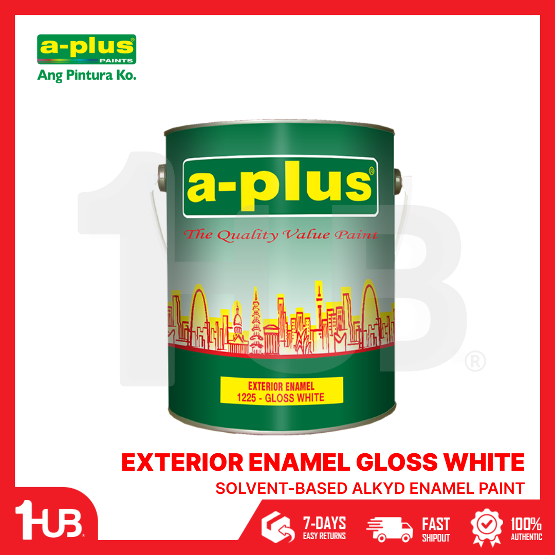 A-Plus® Exterior Enamel Gloss White (4L)