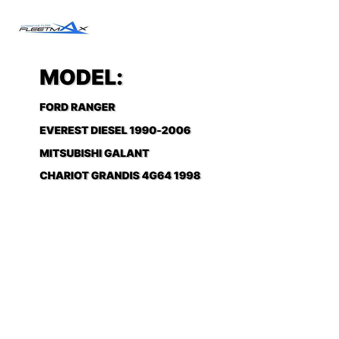 FLEETMAX AIR FILTER FORD / MITSUBISHI RANGER, EVEREST DIESEL 90-06 / GALANT, CHARIOS GRANDIS 4G64 98-04 MR266849 FAS8040 ( 1 PC )