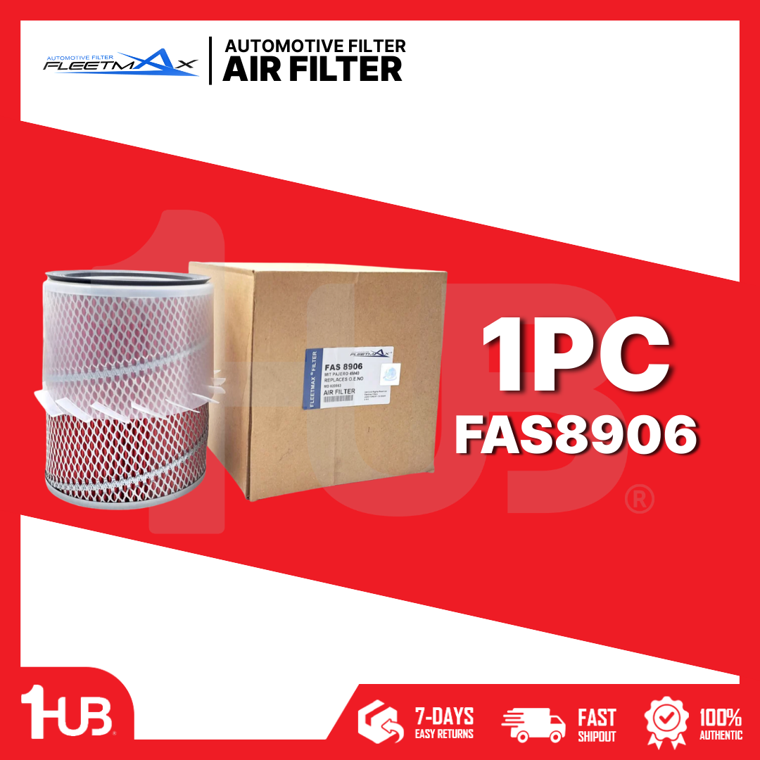 FLEETMAX AIR FILTER MITSUBISHI L200 STRADA (4D56T) 97-02 MD620563, PAJERO FIELDMASTER (4M40) 97-06, MONTERO SPORT 05-07 FAS8906 ( 1 PC )