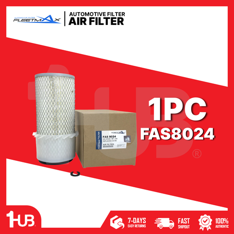 FLEETMAX AIR FILTER MITSUBISHI / NISSAN L300 VAN DIESEL 89-18 W/AIR SWIRL / URVAN SHUTTLE, ESCAPADE DSL 90-15 W/AIR SWIRL, NV350 VAN DIESEL 15-21 FAS8024 ( 1 PC )