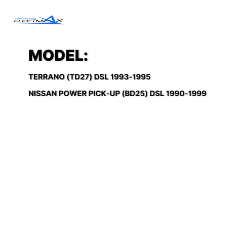 FLEETMAX AIR FILTER NISSAN POWER PICK-UP (BD25) DSL 90-99 -80G00 / TERRANO (TD27) DSL 93-95 FAS8487 ( 1 PC )
