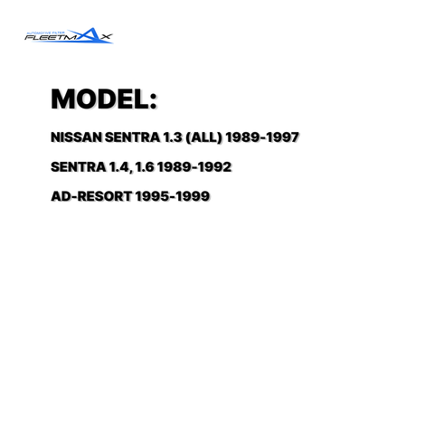 FLEETMAX AIR FILTER NISSAN SENTRA 1.3 (ALL) 89-97 -77A10 / SENTRA 1.4, 1.6 89-92 / AD-RESORT 95-99 FAS8402 ( 1 PC )
