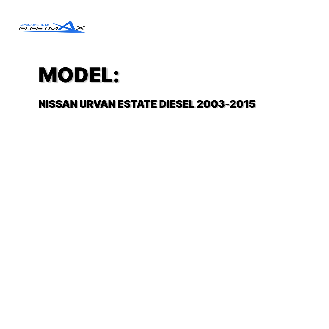 FLEETMAX AIR FILTER NISSAN URVAN ESTATE DIESEL 03-15 FAS8453 ( 1 PC )