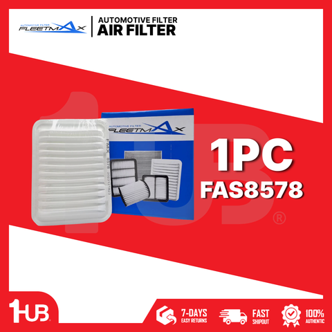 FLEETMAX AIR FILTER TOYOTA COROLLA ALTIS 08-19, YARIS, VIOS 07-13 FAS8578 ( 1 PC )