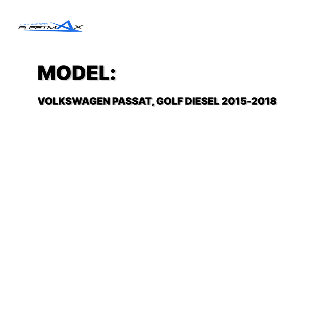 FLEETMAX AIR FILTER VOLKSWAGEN PASSAT, GOLF DIESEL 15-18 FAS8721 ( 1 PC )