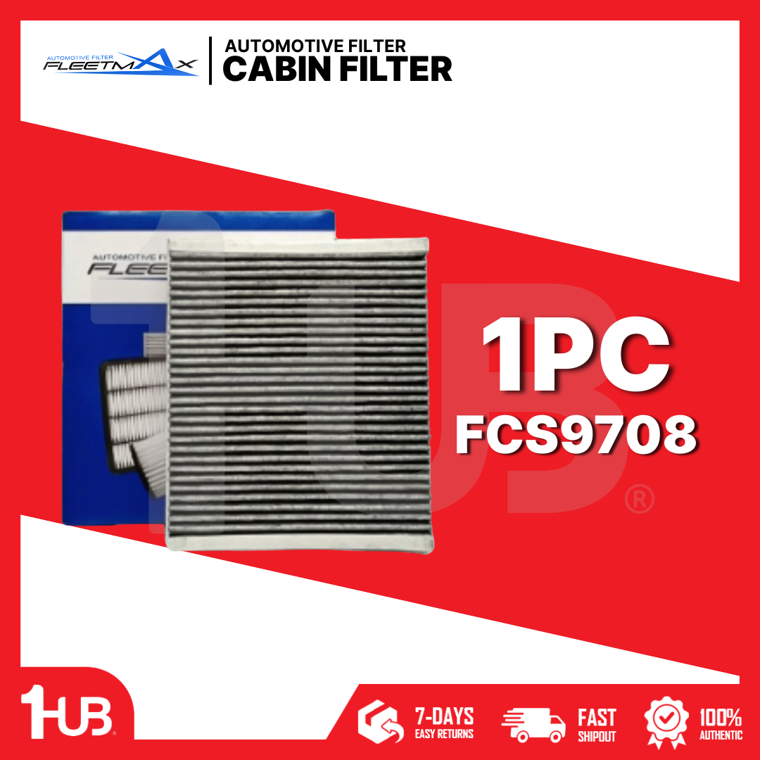 FLEETMAX CABIN FILTER CHEVROLET CRUZE, ORLANDO, SPIN, SONIC 10-17 W/ CHARCOAL, COLORADO, TRAILBLAZER DURAMAX 15 -20, SPARK 14-18 FCS9708 ( 1 PC )