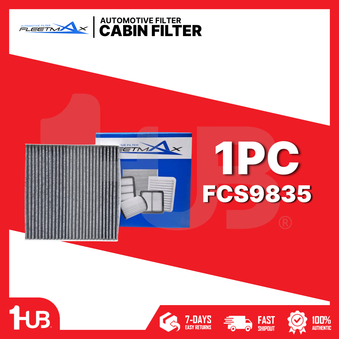 FLEETMAX CABIN FILTER HONDA CITY 03-08 W/ CHARCOL, JAZZ 04-08 FCS9835 ( 1 PC )