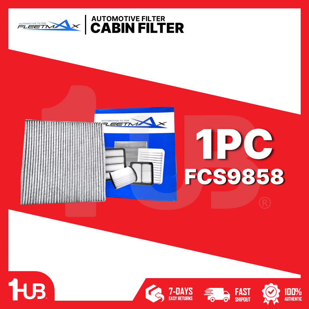 FLEETMAX CABIN FILTER HONDA CITY, JAZZ, HR-V 09-21 W/ CHARCOAL / CIVIC 16-21 / CR-V 18-21 FCS9858 ( 1 PC )