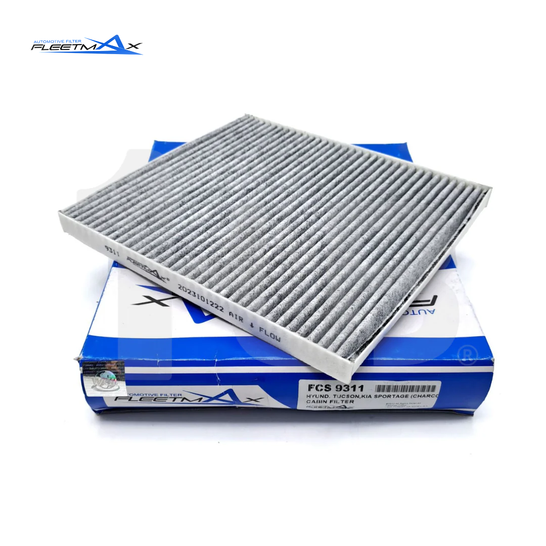 FLEETMAX CABIN FILTER HYUNDAI / KIA ACCENT 11-18 W/ CHARCOAL, TUCSON 06-14 W/ CHARCOAL / CARENS 07-13 W/ CHARCOAL, RIO 05-11, SOLUTO, STONIC 19-23, SPORTAGE 10-16 FCS9311 ( 1 PC )